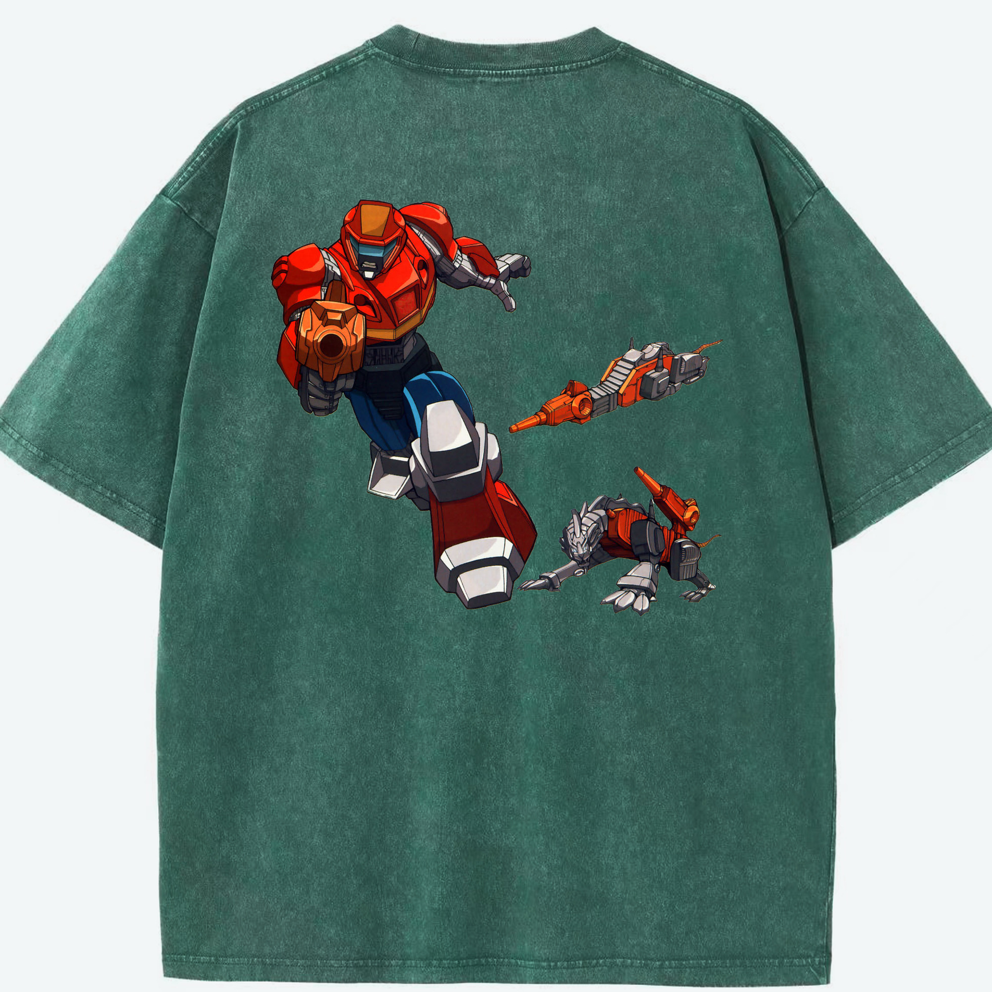 （画像用）  綿100% ヴィンテージ風 半袖Tシャツ（背面プリント）